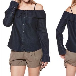 PAIGE COLD SHOULDER BLOUSE